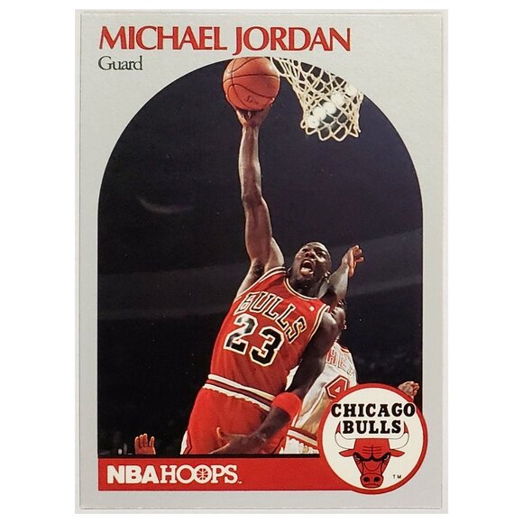 MICHAEL JORDAN 1990 NBA HOOPS BASKETBALL #65, HOF CHICAGO BULLS "GOAT" - Picture 1 of 3